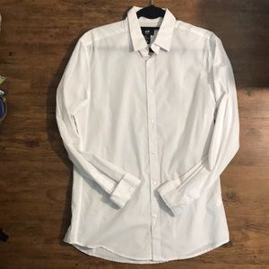 H&M White Button Down Dress Shirt